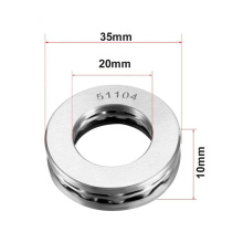 51104 Deep Groove Ball Bearings 20*35*10mm GCr15 Double steel Sealed ball bearing